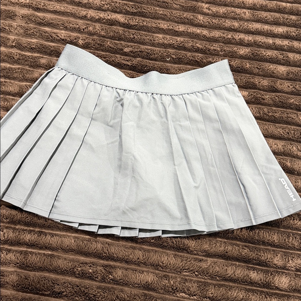 Head Light Gray Pleated Skirt